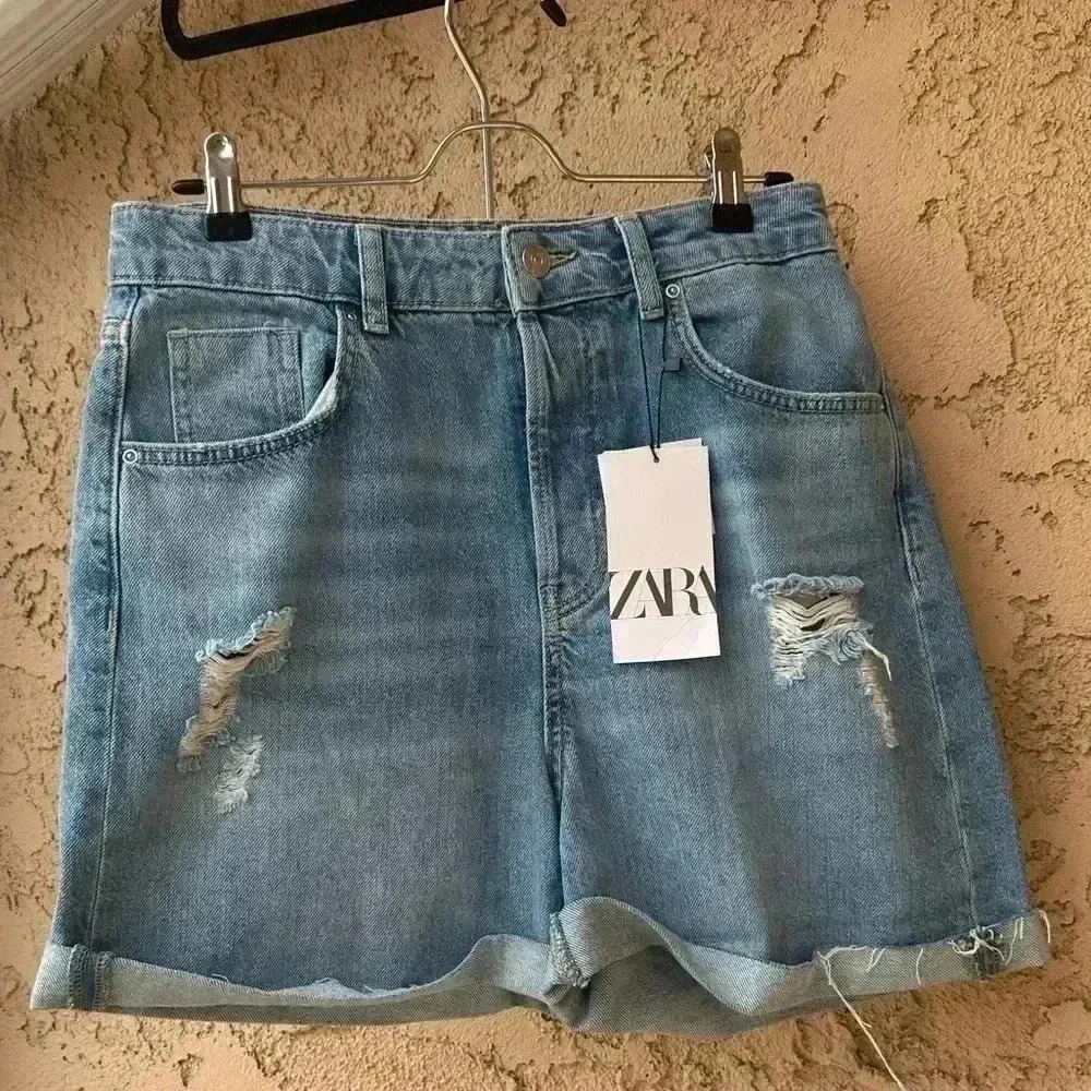 zara shorts women high waist